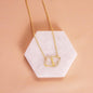 Valentines Day: 10K Solid Yellow Gold hearts - You Are My All Simple Message Card