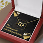 In You,I've found the love of my life Card - 10K Solid Yellow Gold Hearts - Valentines Day Gift For Her