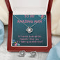To My Amazing Mom: Love Knot Zirconia Necklace- Mothers Day Message Card