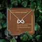 Valentines Day Gift To Girlfriend: Infinity Love Necklace -Loving You is The Only Thing... Message Card