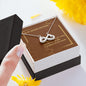 Valentines Day Gift To Girlfriend: Infinity Love Necklace -Loving You is The Only Thing... Message Card