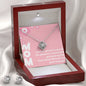 Gift To Mom:Love Knot Necklace and Earring Set - Forever Grateful Message Card