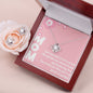 Gift To Mom:Love Knot Necklace and Earring Set - Forever Grateful Message Card