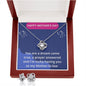 Gift To Mother-in-Law : Love Knot Earrings and Necklace, Mother's Day Message Card, You Are A Dream Come True