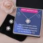 Gift To Mother-in-Law : Love Knot Earrings and Necklace, Mother's Day Message Card, You Are A Dream Come True