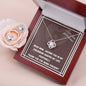 Daughter to Mom: Knot Earring and Necklace Set - Personalized Mother's Day Message Card, You Shaped My Life Mom