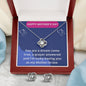 Gift To Mother-in-Law : Love Knot Earrings and Necklace, Mother's Day Message Card, You Are A Dream Come True
