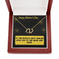 To Best Mom In The World: Everlasting Love 10k Solid Gold Hearts Pendant Necklace, Mother's Day Gift