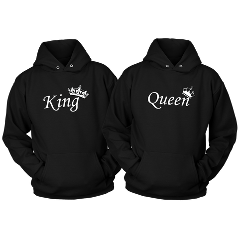 Image of King and Queen Valentine Hoodies - DNA Trends