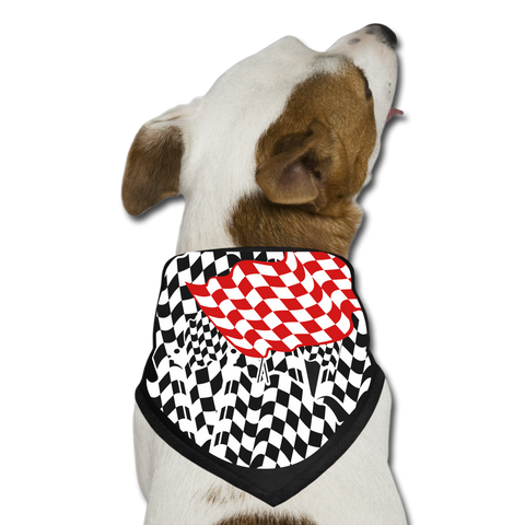 Image of Checkered Dog Bandana - DNA Trends