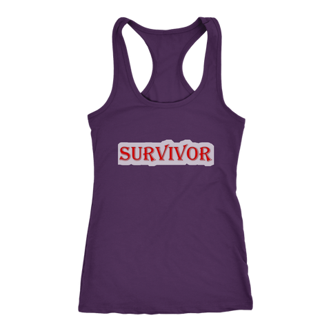 Image of SURVIVOR Racerback Tank - DNA Trends