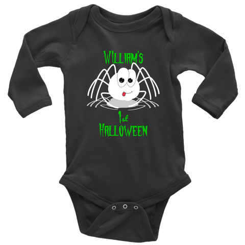 Image of Personalized 1st Halloween Costume Baby Bodysuit (Short & Long Sleeve) - DNA Trends