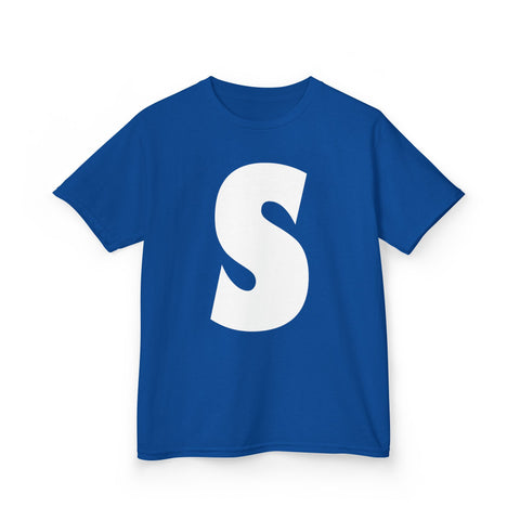 Image of Chipmunks "S" Simon Letter Print T-Shirt Halloween Costume Apparel Heavy Cotton™ Tee