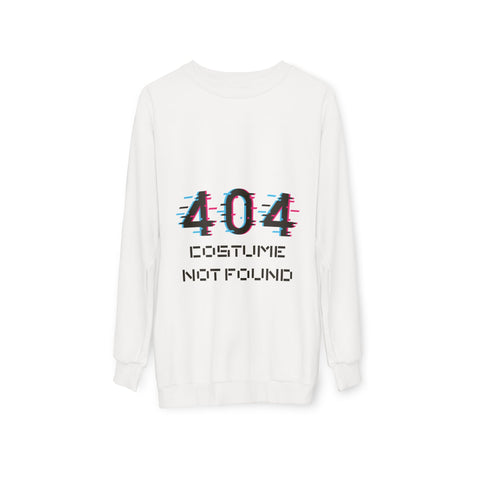 Image of 404 Costume Not Found Sweatshirt, Unisex Cozy Pullover, Funny Geeky Apparel, Perfect for Halloween, Gift for Tech Lovers, Casual Fashion