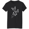 Monochrome Butterflies  Ladies'  T-Shirt
