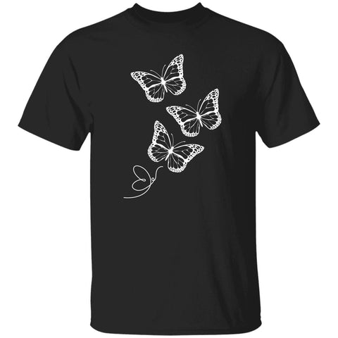 Image of Monochrome Butterflies Unisex T-Shirt