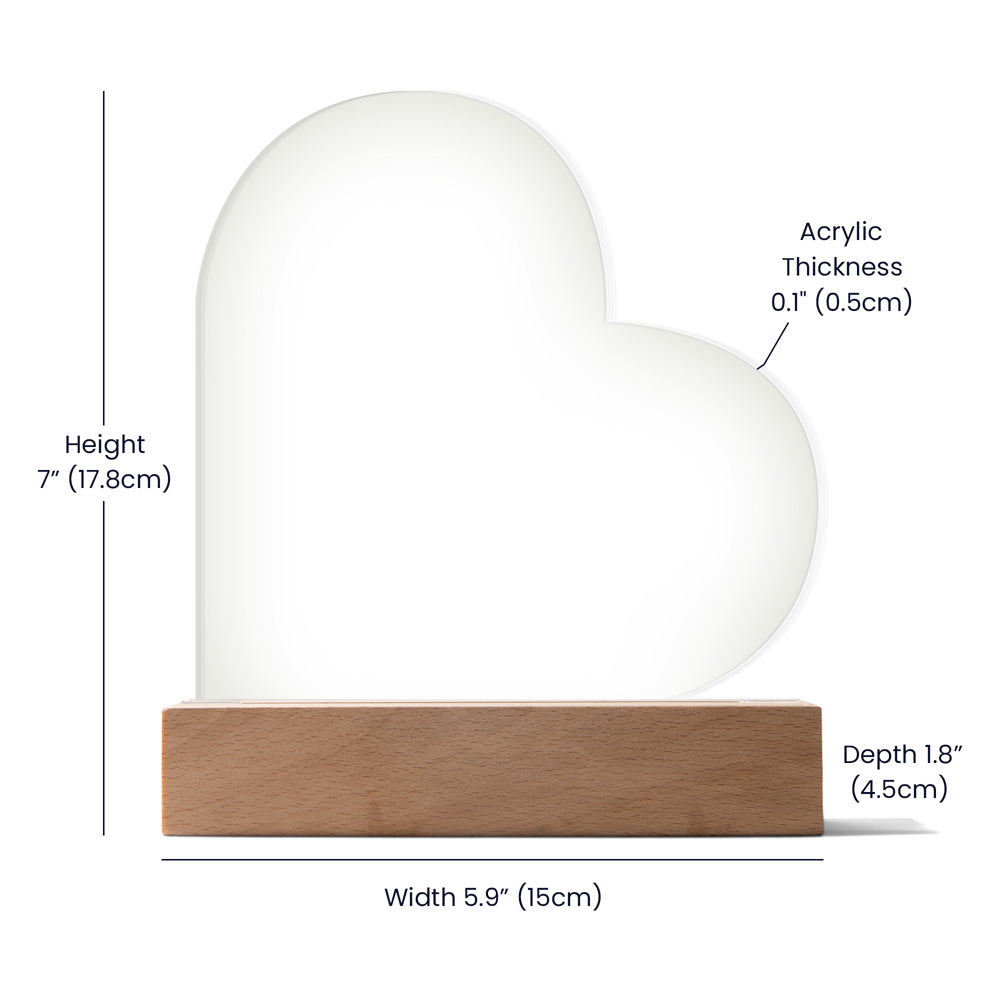 Best Mom Ever Acrylic Heart , Mother's Day Gift