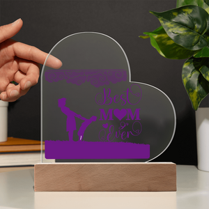 Best Mom Ever Acrylic Heart , Mother's Day Gift