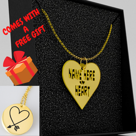 Personalized hearts Valentine Necklace - DNA Trends