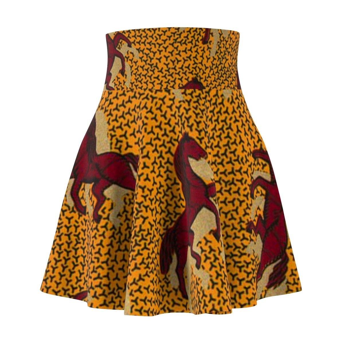African Print Women's Skater Skirt - DNA Trends