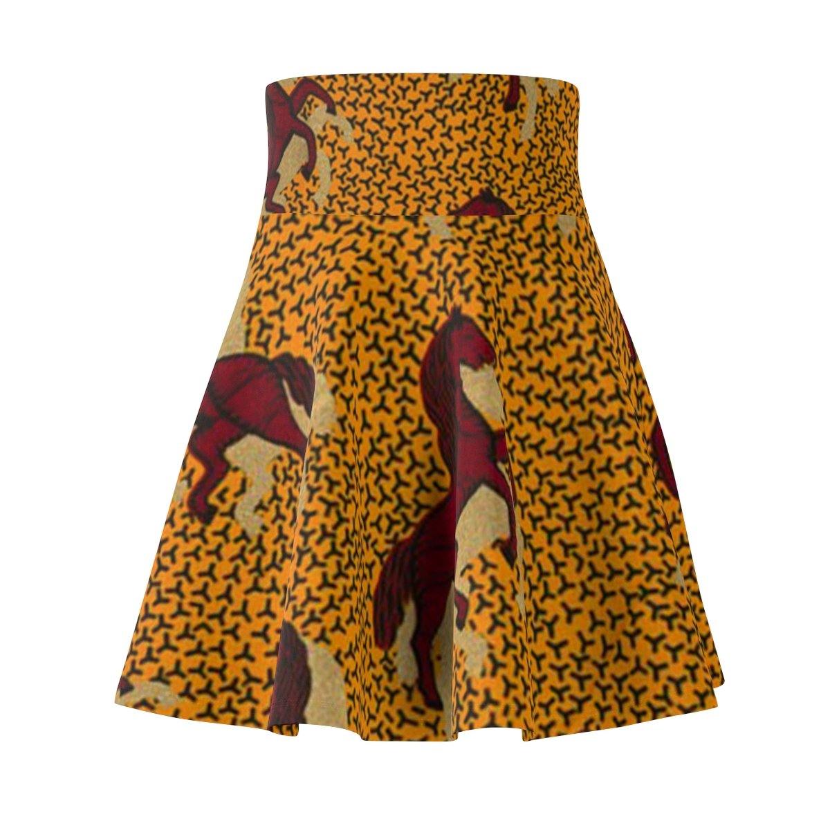 African Print Women's Skater Skirt - DNA Trends