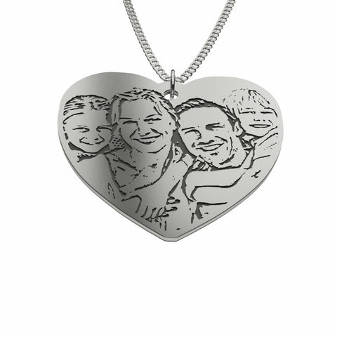 Image of Love Family Photo Pendant - DNA Trends
