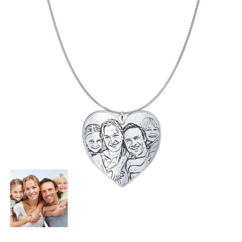Image of Love Family Photo Pendant - DNA Trends