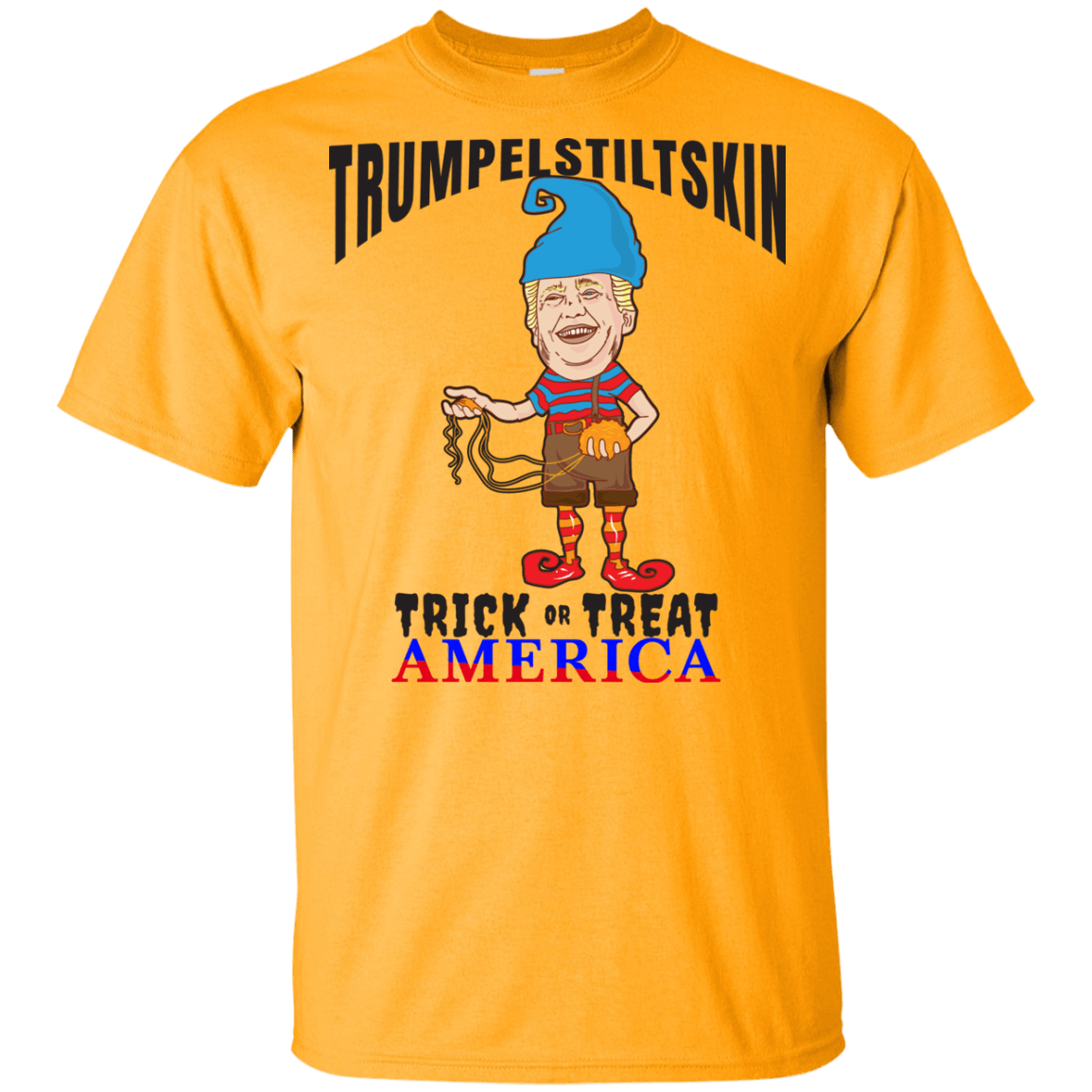 Trumpelstiltskin Trick Or Treat America T-Shirt Halloween Tee (Boys) - DNA Trends
