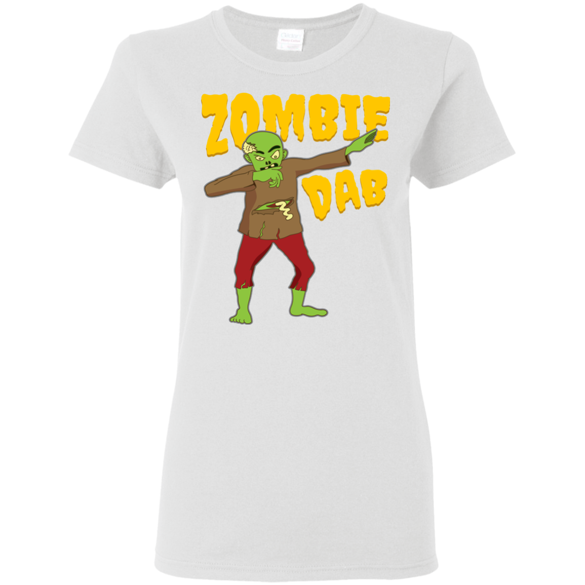 Trendy Zombie Dab T-Shirt Halloween Tee (Women) - DNA Trends