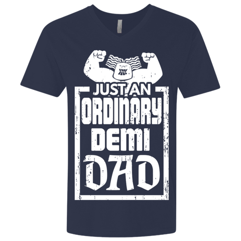 Image of Demi Dad Premium Fitted SS V-Neck - DNA Trends