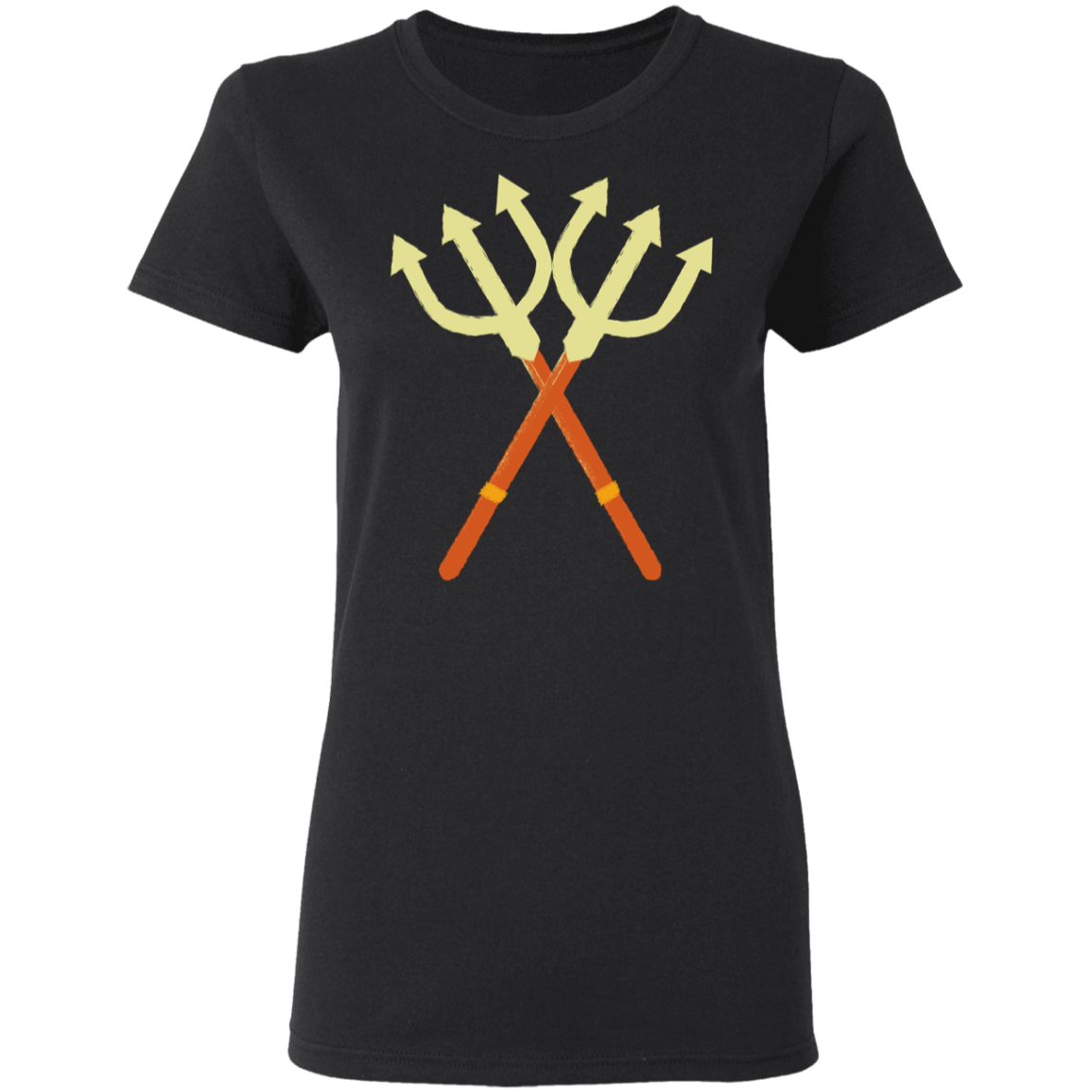 Double Trident Halloween Costume  Ladies'  T-Shirt - DNA Trends