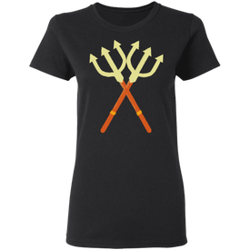 Double Trident Halloween Costume  Ladies'  T-Shirt - DNA Trends