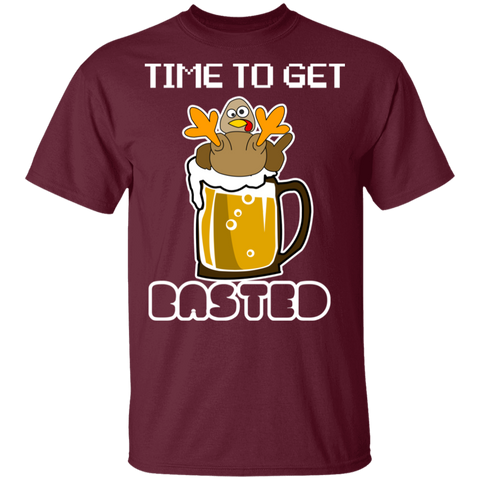 Image of Time To Get Basted Thanksgiving Youth  T-Shirt - DNA Trends