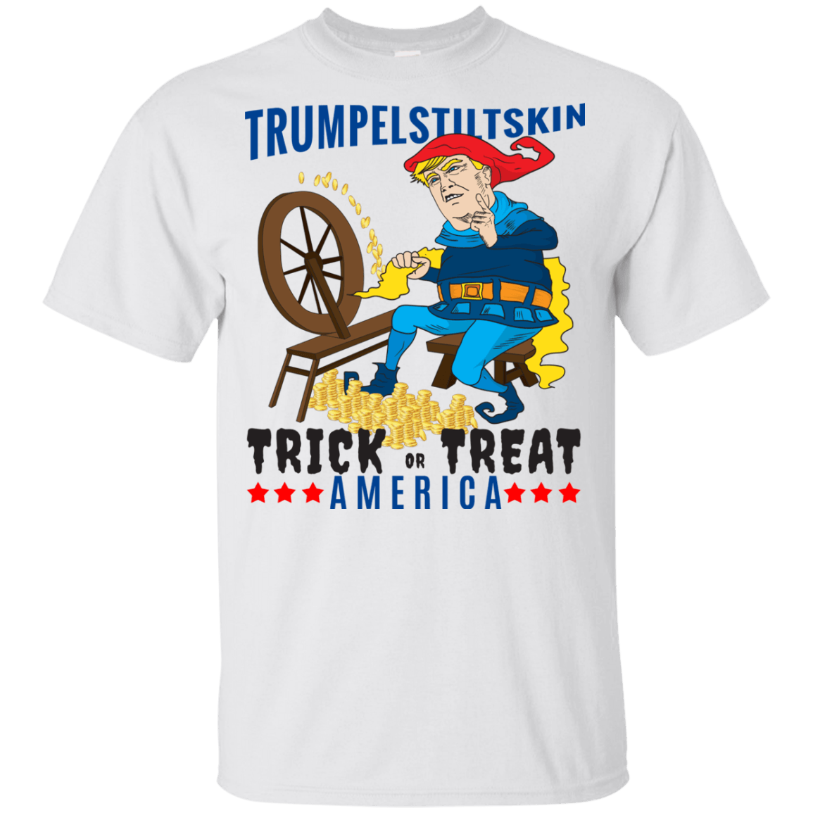Trumpelstiltskin Trick Or Treat America T-Shirt Halloween Tee (Boys) - DNA Trends