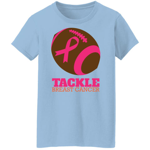 Image of Tackle Breast Cancer Ladies'  T-Shirt - DNA Trends