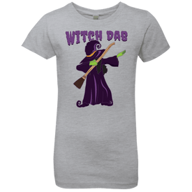Trendy Witch Dab T-Shirt Halloween Tshirts (Girls) - DNA Trends