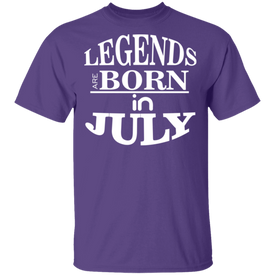 Legends are Born in July T-Shirt - DNA Trends