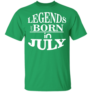 Legends are Born in July Youth T-Shirt - DNA Trends