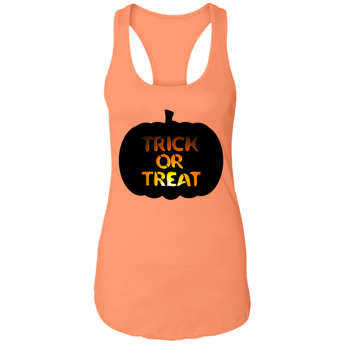 Trick or Treat Pumpkin Halloween Ladies  Tank - DNA Trends