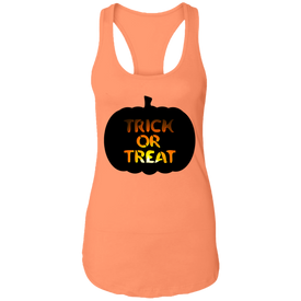 Trick or Treat Pumpkin Halloween Ladies  Tank - DNA Trends