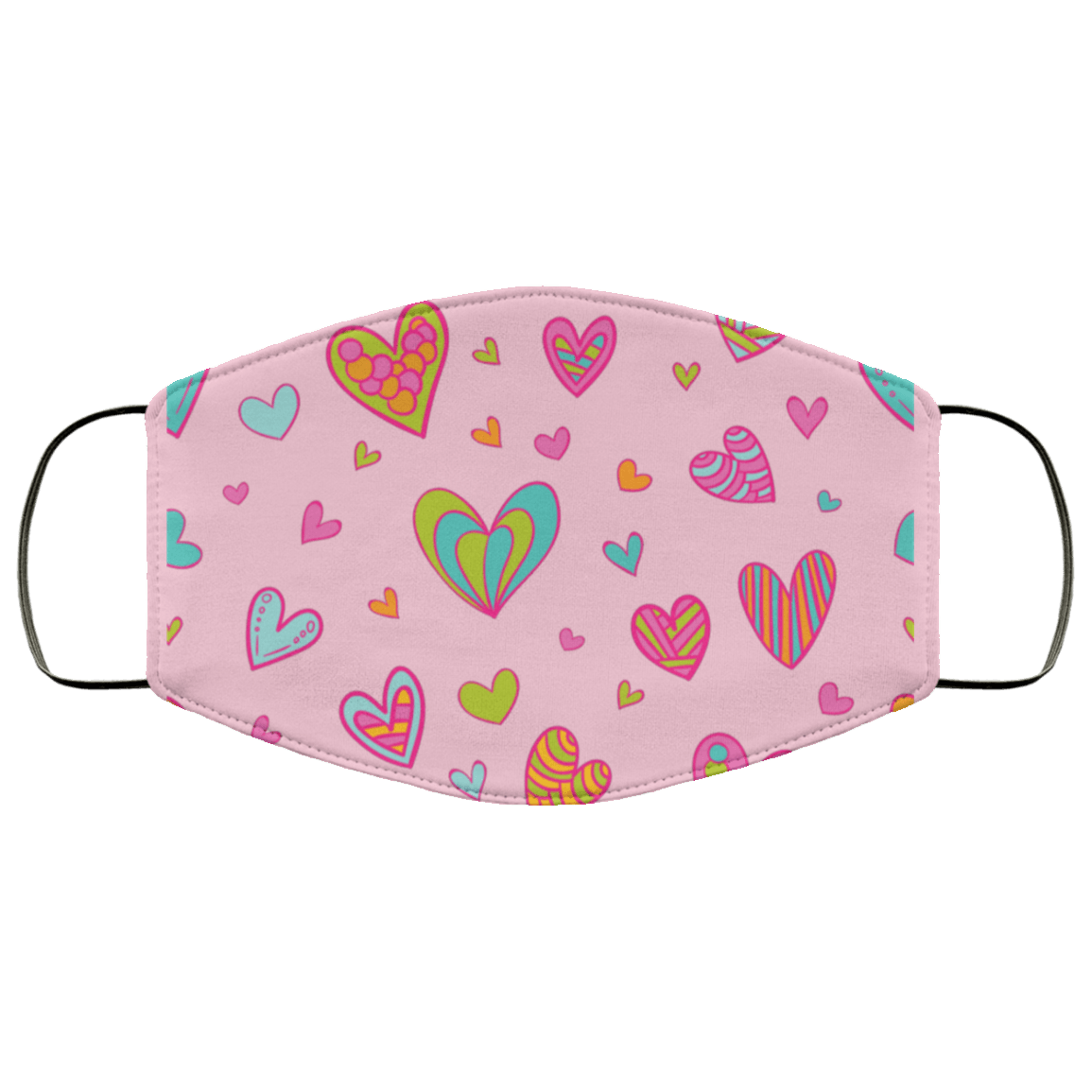 Hearts Med/Lg Face Mask - DNA Trends