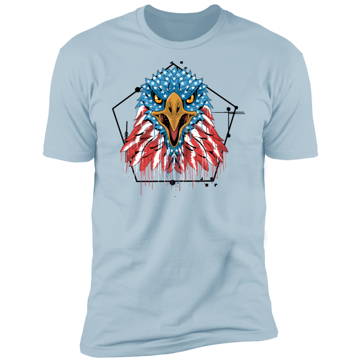 Premium  4th of July - Patriotic Eagle Short Sleeve T-Shirt - DNA Trends