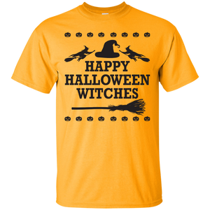 Happy Halloween Witches T-Shirt Halloween Cool Tees (Boys) - DNA Trends