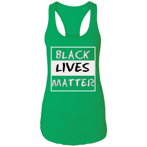 Image of Black Lives Matter Ladies Racerback Tank - DNA Trends