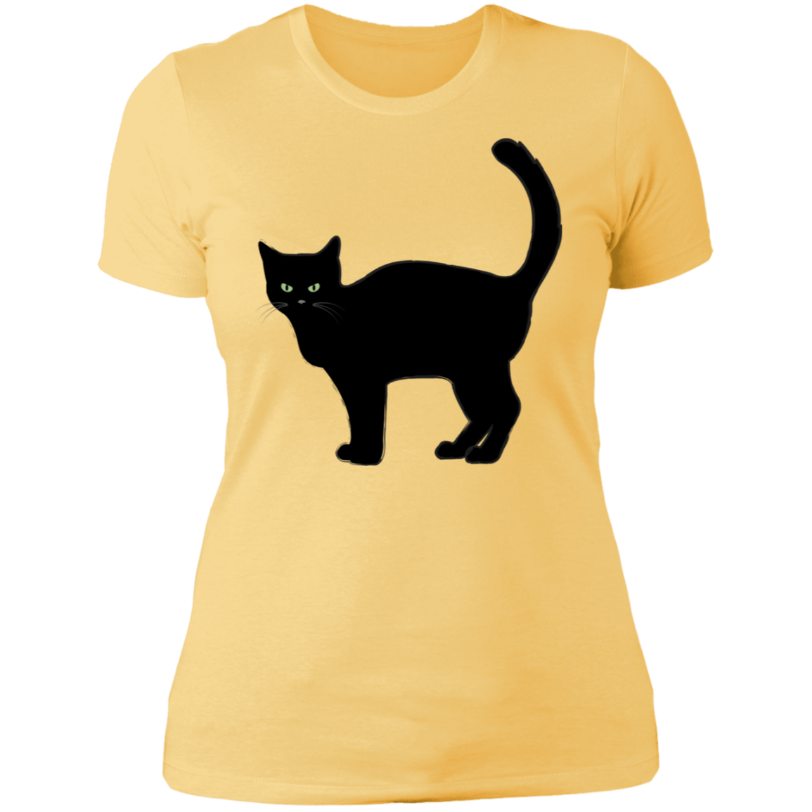 Black Cat Halloween Ladies'  T-Shirt - DNA Trends