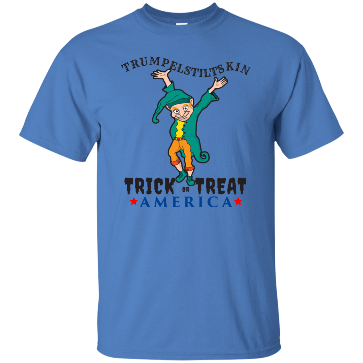Trumpelstiltskin Trick Or Treat America T-Shirt Halloween Shirts (Men)