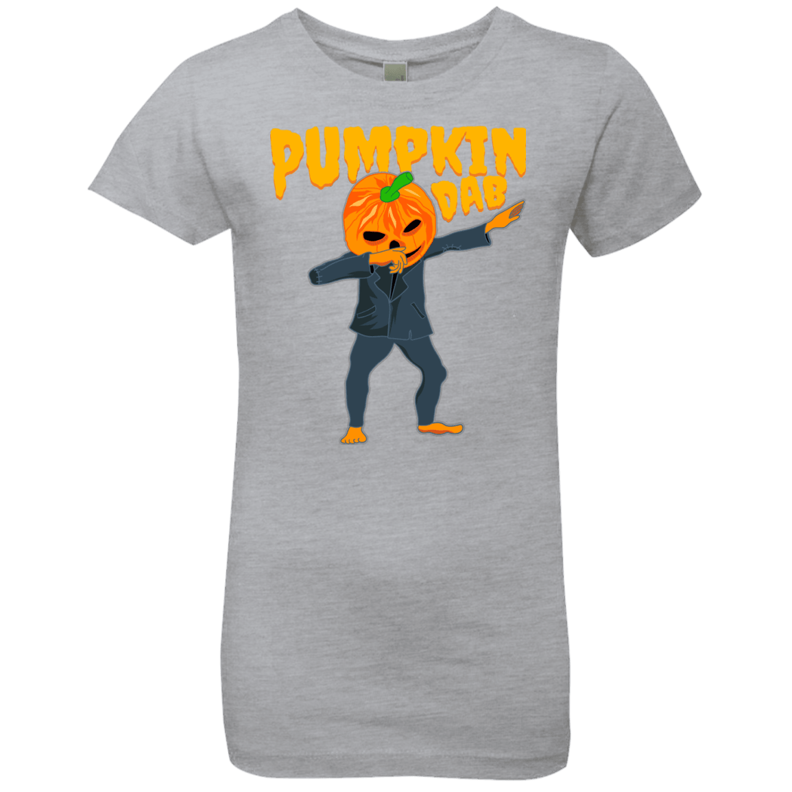 Trendy Pumpkinhead Dab T-Shirt Halloween Tshirts (Girls) - DNA Trends