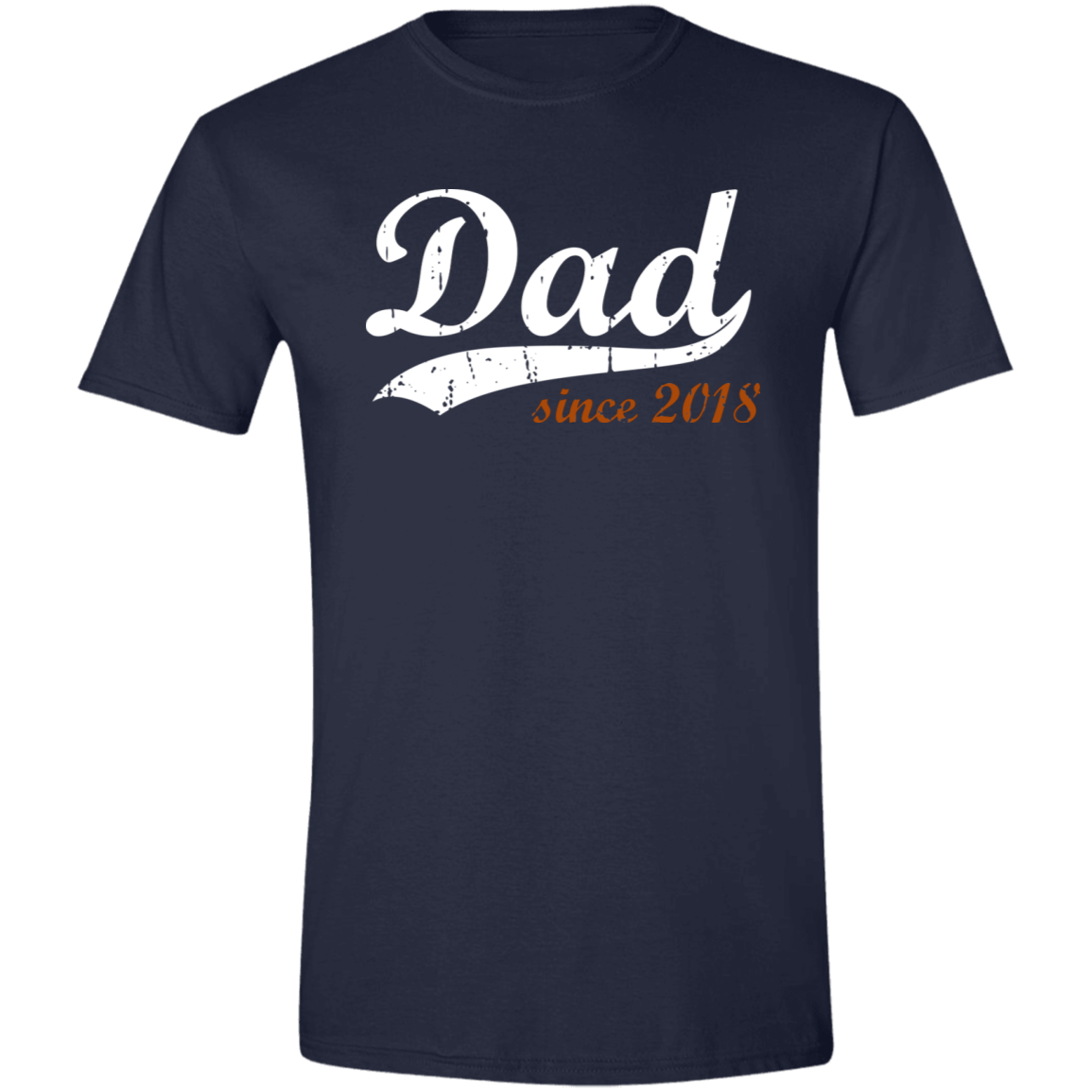 Dad Since 2018 Softstyle T-Shirt - DNA Trends