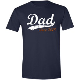 Dad Since 2018 Softstyle T-Shirt - DNA Trends