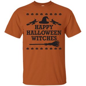 Happy Halloween Witches T-Shirt Halloween Cool Tees (Boys) - DNA Trends